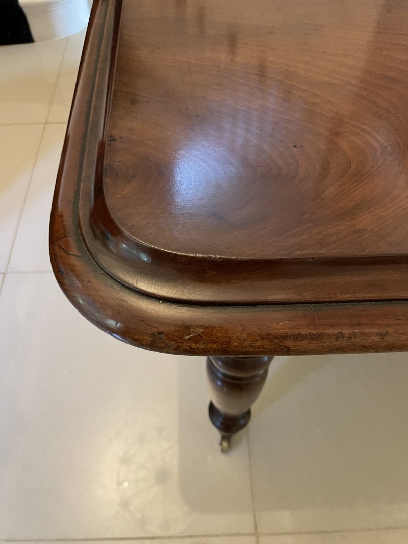 Rare Irish 12/14 Seater Metamorphic Antique Victorian Superb Quality Figured Mahogany Dining Table - Image 16